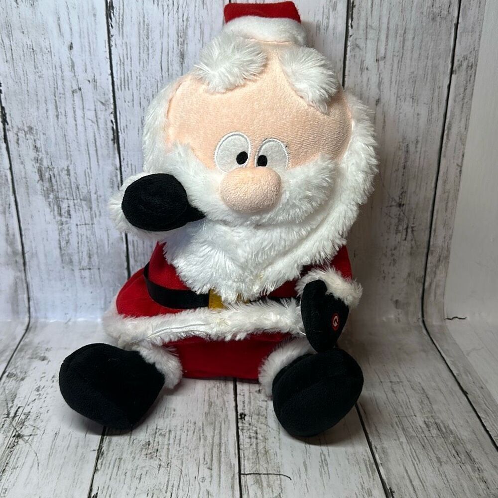 Gemmy Christmas Animated Singing Dancing Santa Claus WORKS